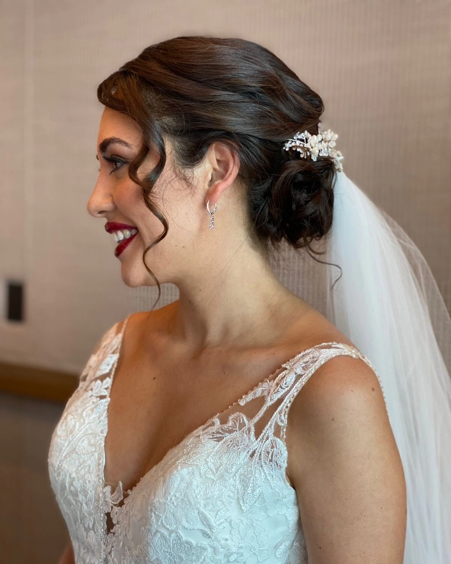 Sólo Peinado de novia día del evento